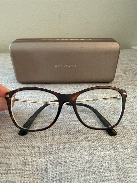 BVLGARI Accessories - Bulgari Tortoiseshell and Gold Eyeglass Frames